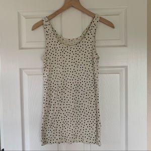 A New Day black and white polka dot tank